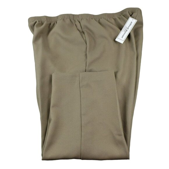 Alfred Dunner Womens Pants Tan Dress Slacks Size 24 Short Plus NWT JH1130 - Picture 1 of 4